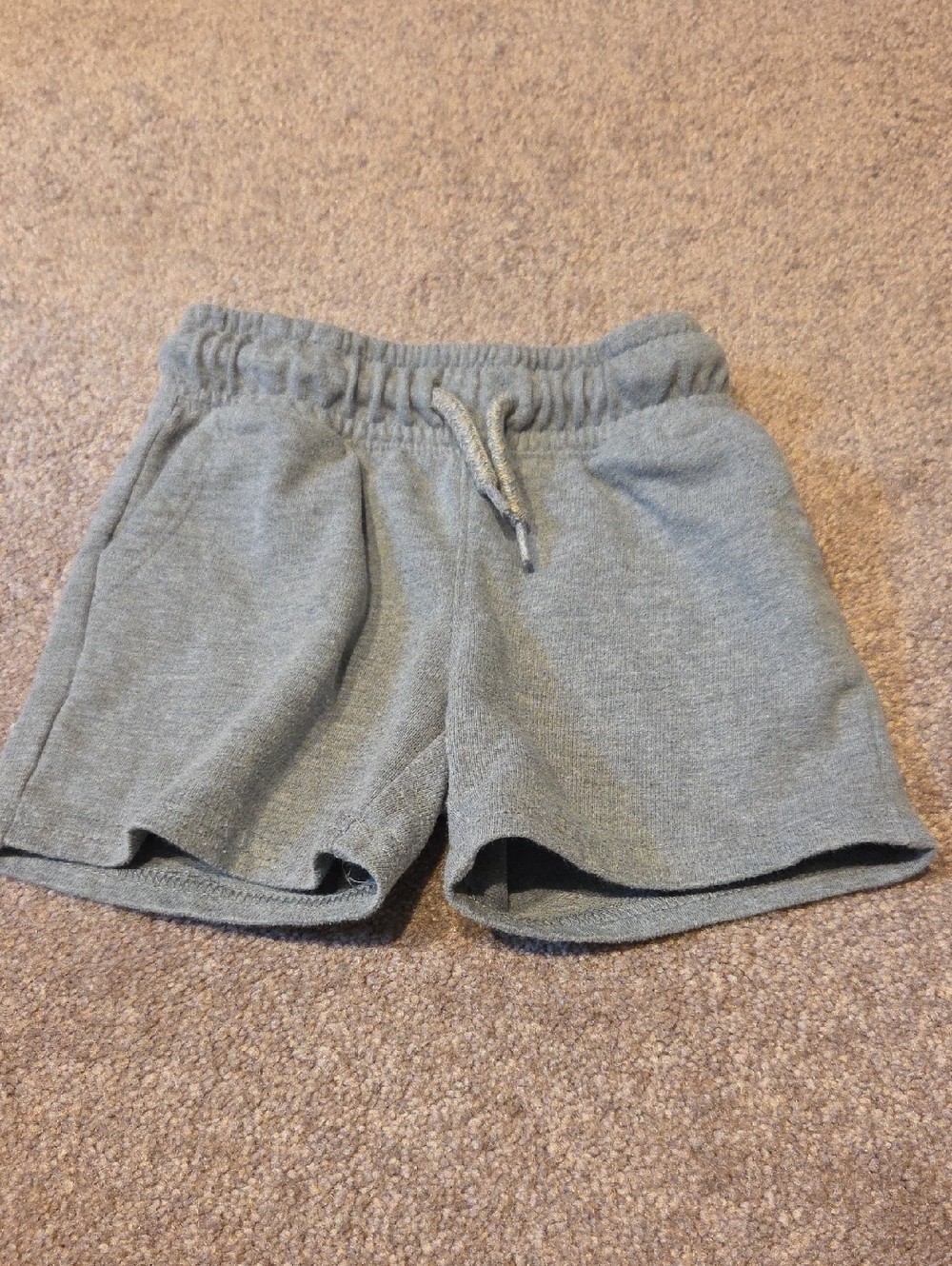 okie dokie Heather Gray Knit Pull-On Shorts 2T